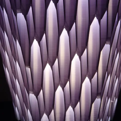 Octagonal Geometric Sci-Fi Table Lamp - Image 4